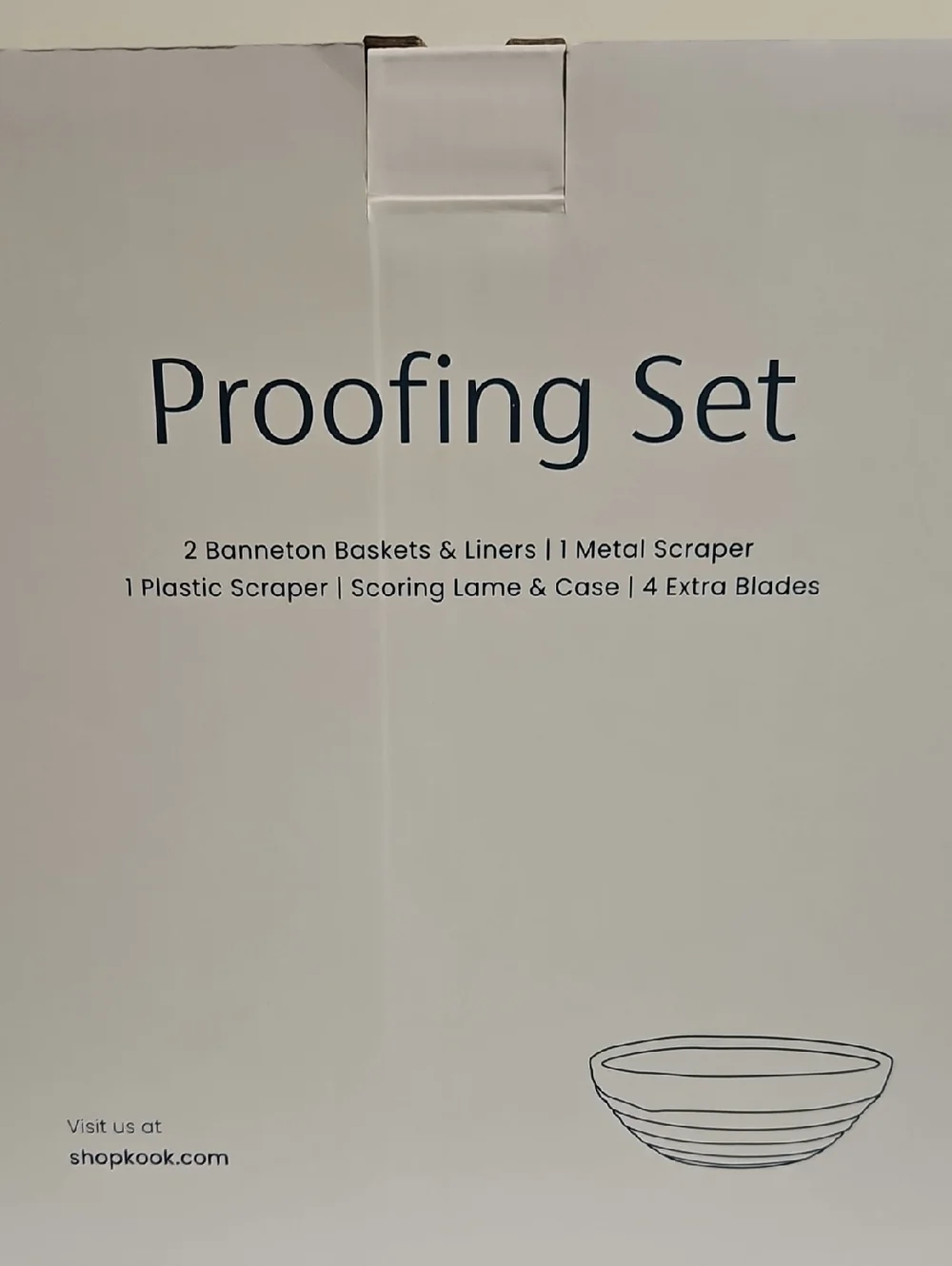 Kook Sourdough Proofing Set with Dough Scoring Lame - NIB